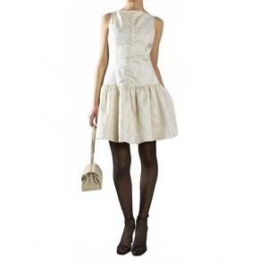 NEW GLAMOROUS women's ellie brocade dress in white